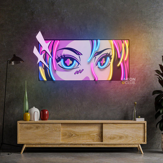 Passionate Eyes Neon Pop Art Néon Personnalisé | Enseigne LED Au Maroc – MyNeonClub