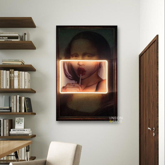 Mona Lisa Neon Pop Art Néon Personnalisé | Enseigne LED Au Maroc – MyNeonClub