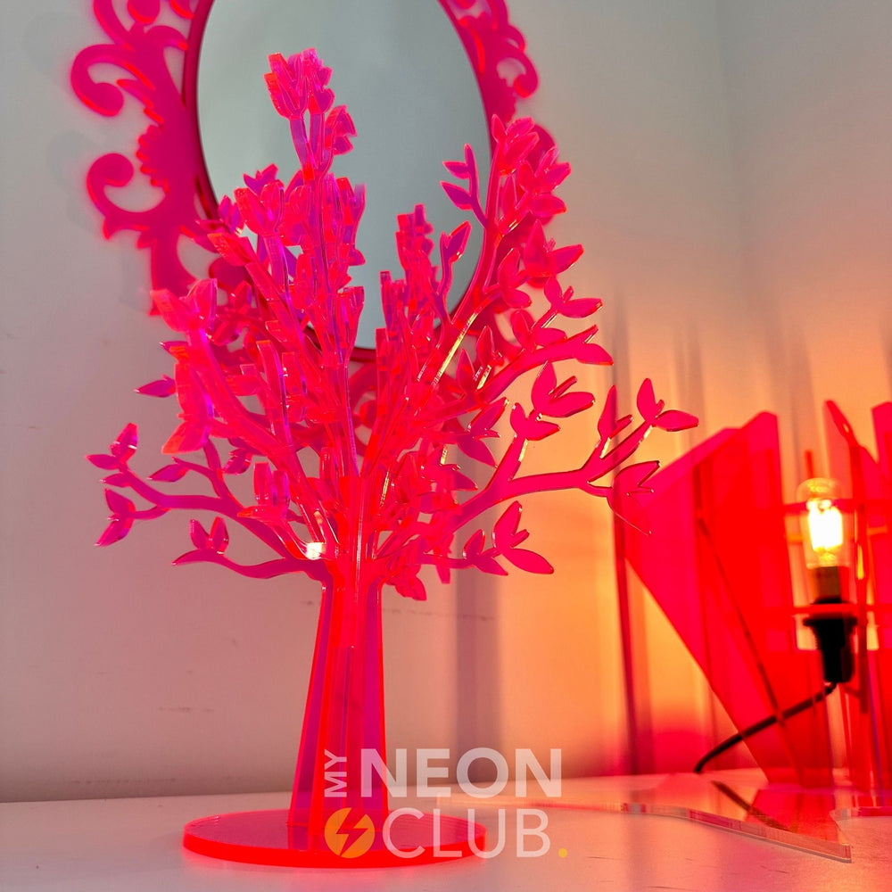 Sculpture en Acrylique Néon - Arbre