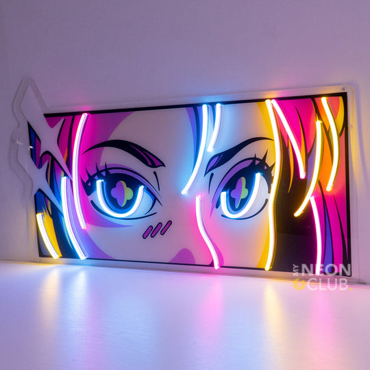 Passionate Eyes Neon Pop Art Néon Personnalisé | Enseigne LED Au Maroc – MyNeonClub