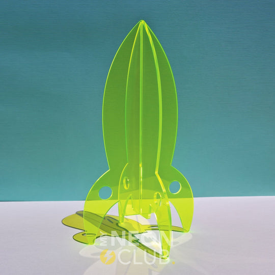 Sculpture en Acrylique Néon - Fusée
