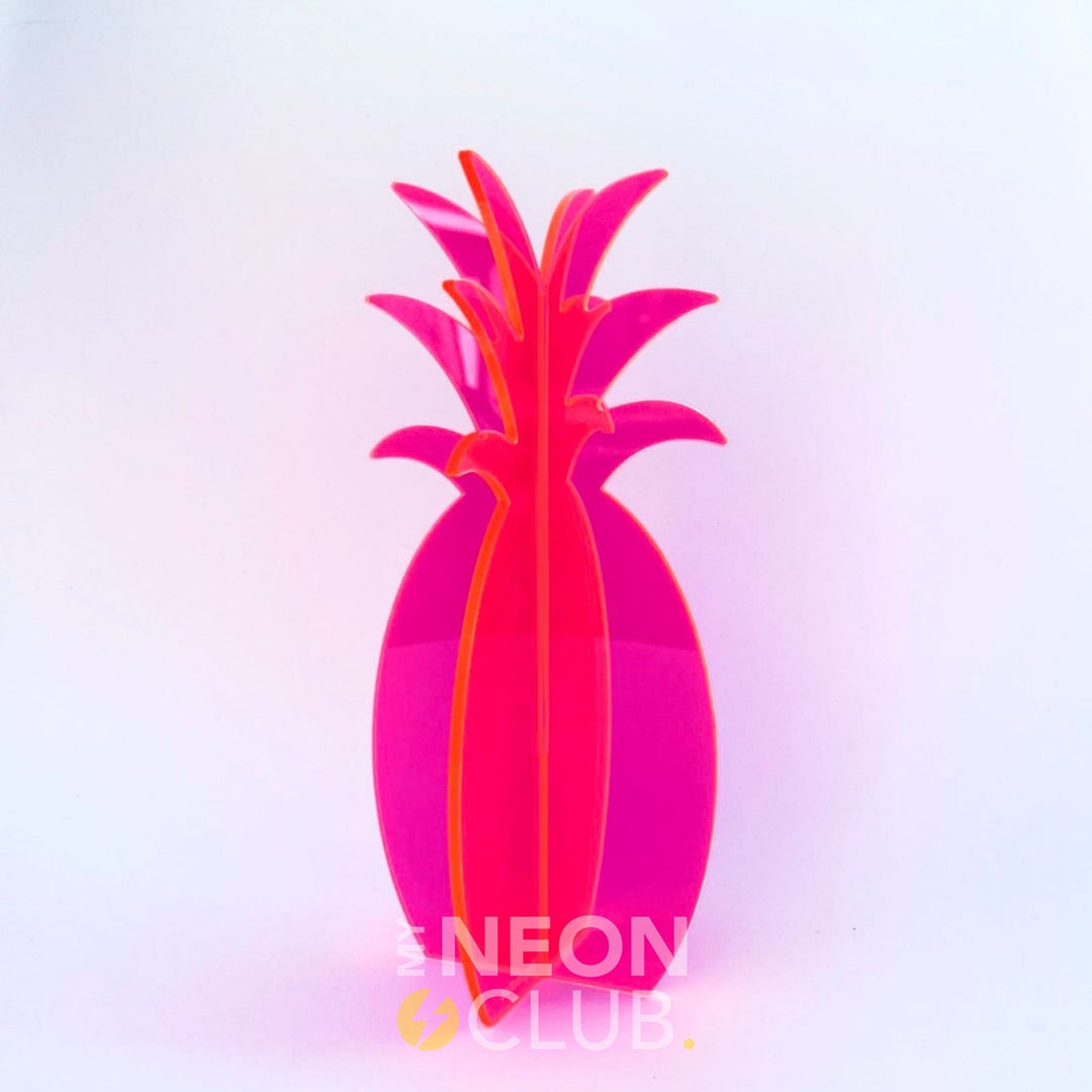 Sculpture en Acrylique Néon - Ananas