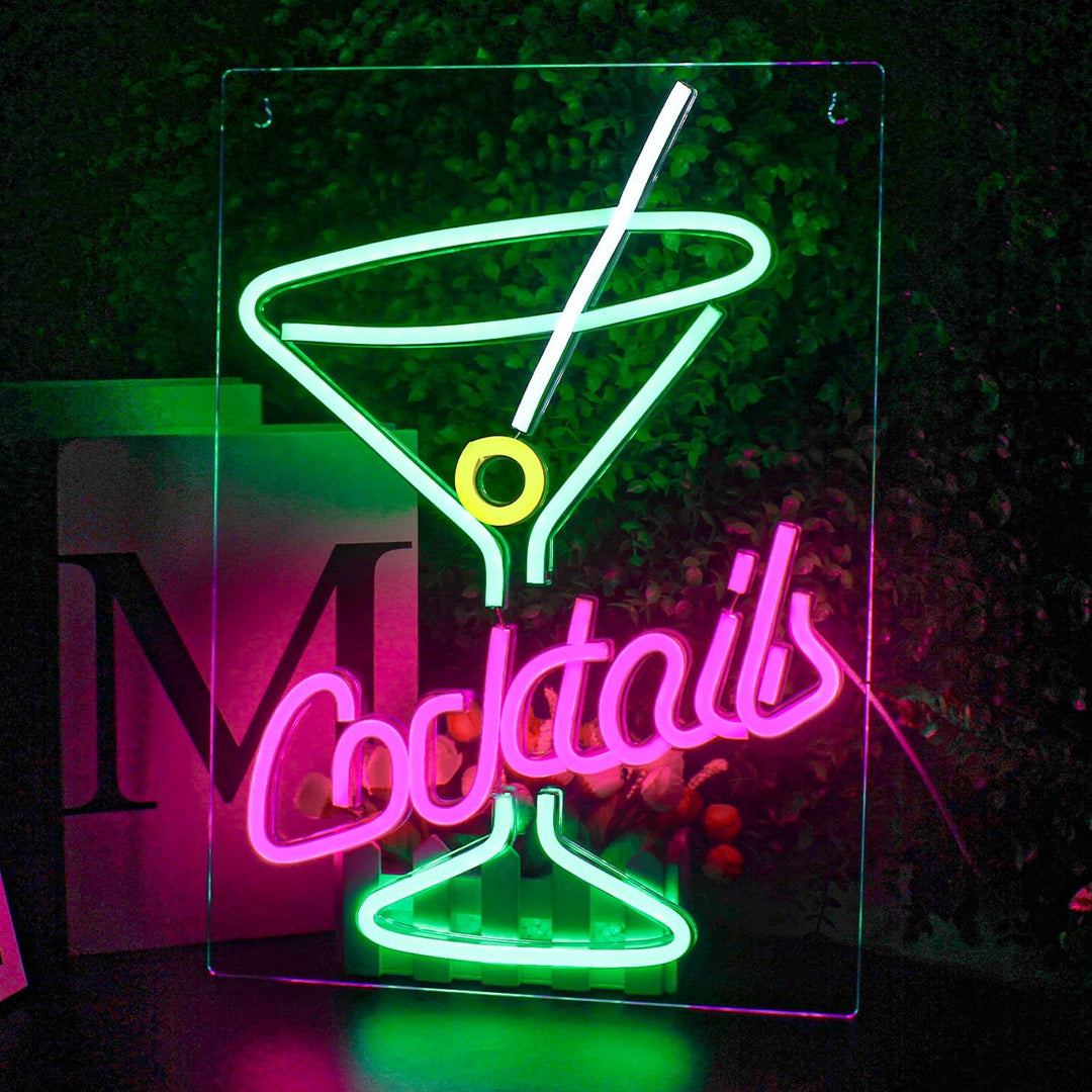 Cocktail Neon Enseigne LED Au Maroc – MyNeonClub