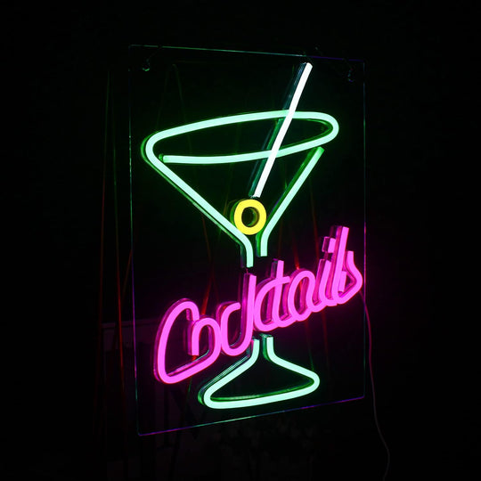Cocktail Neon Enseigne LED Au Maroc – MyNeonClub