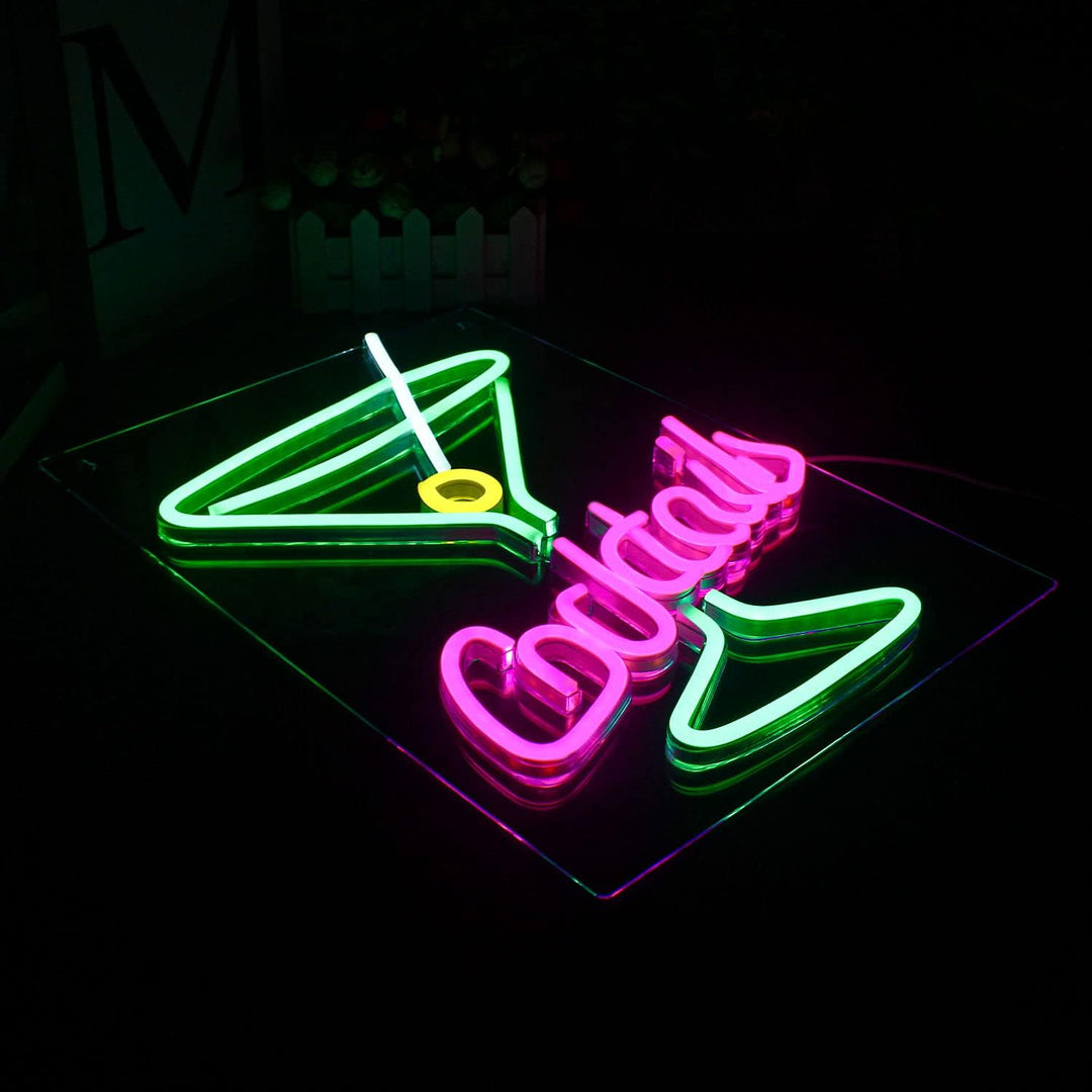 Cocktail Neon Enseigne LED Au Maroc – MyNeonClub