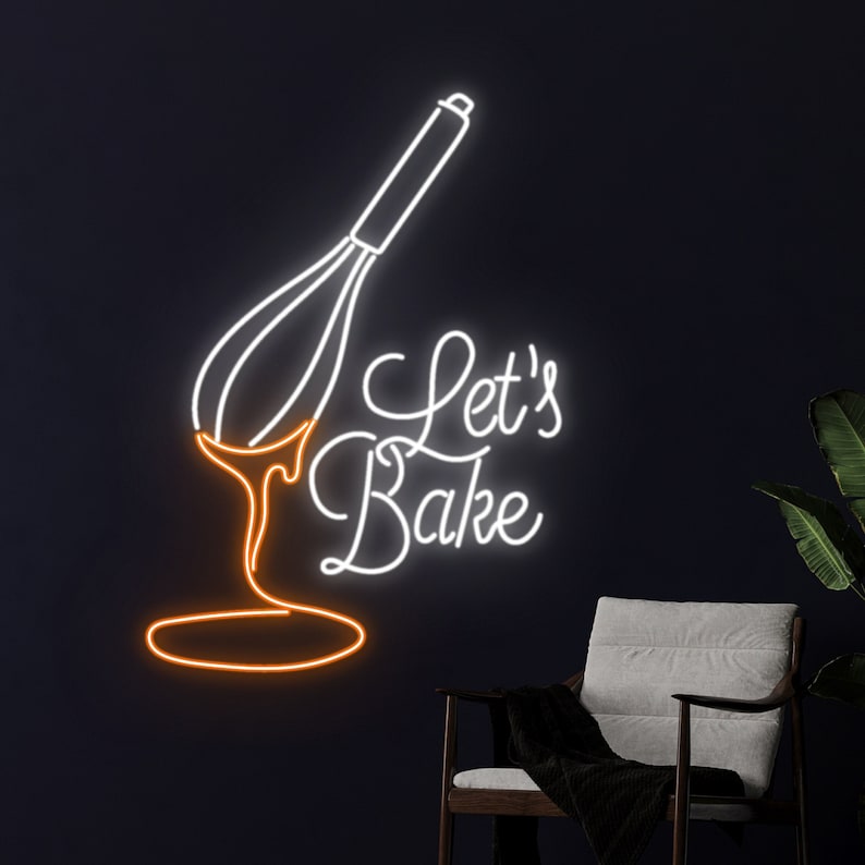 Let's Bake Neon Néon Personnalisé | Enseigne LED Au Maroc – MyNeonClub