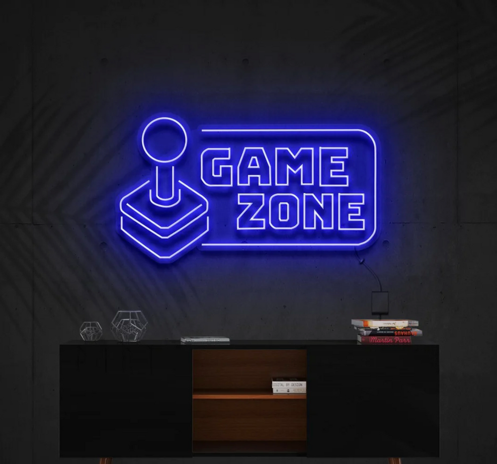 Game Zone Néon Personnalisé | Enseigne LED Au Maroc – MyNeonClub
