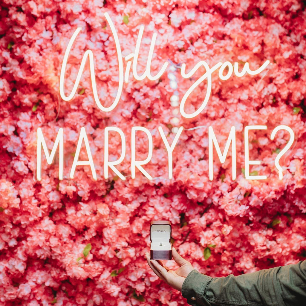 WILL YOU MARRY ME? Néon Personnalisé | Enseigne LED Au Maroc – MyNeonClub