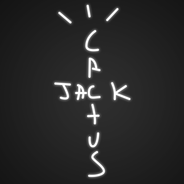 Cactus Jack Travis Scott. Néon Personnalisé | Enseigne LED Au Maroc – MyNeonClub