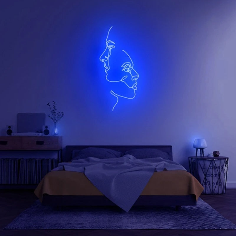 Two face Neon Sign Néon Personnalisé | Enseigne LED Au Maroc – MyNeonClub