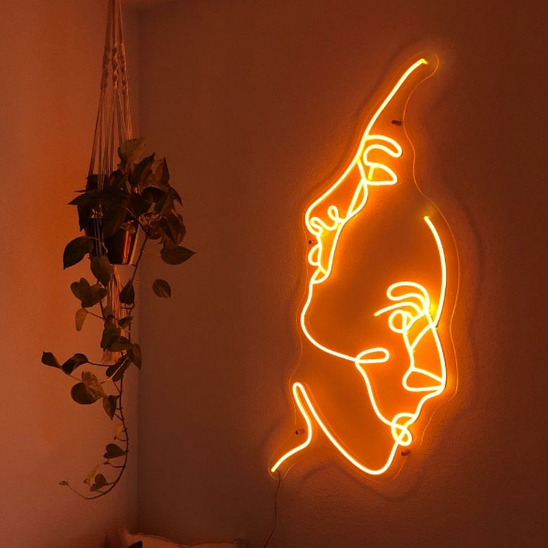 Two face Neon Sign Néon Personnalisé | Enseigne LED Au Maroc – MyNeonClub