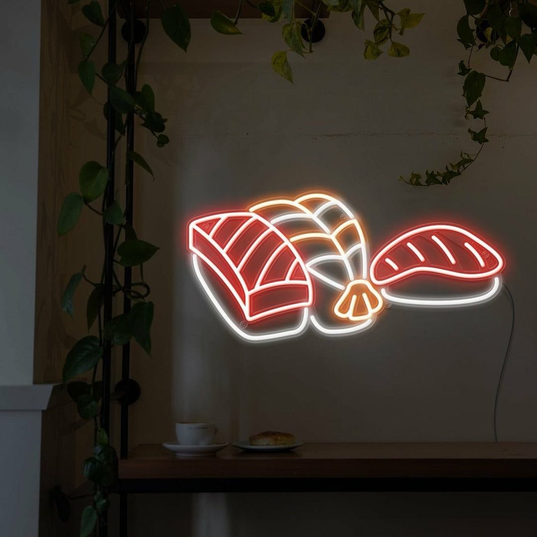 Delicious Sushi Néon Personnalisé | Enseigne LED Au Maroc – MyNeonClub