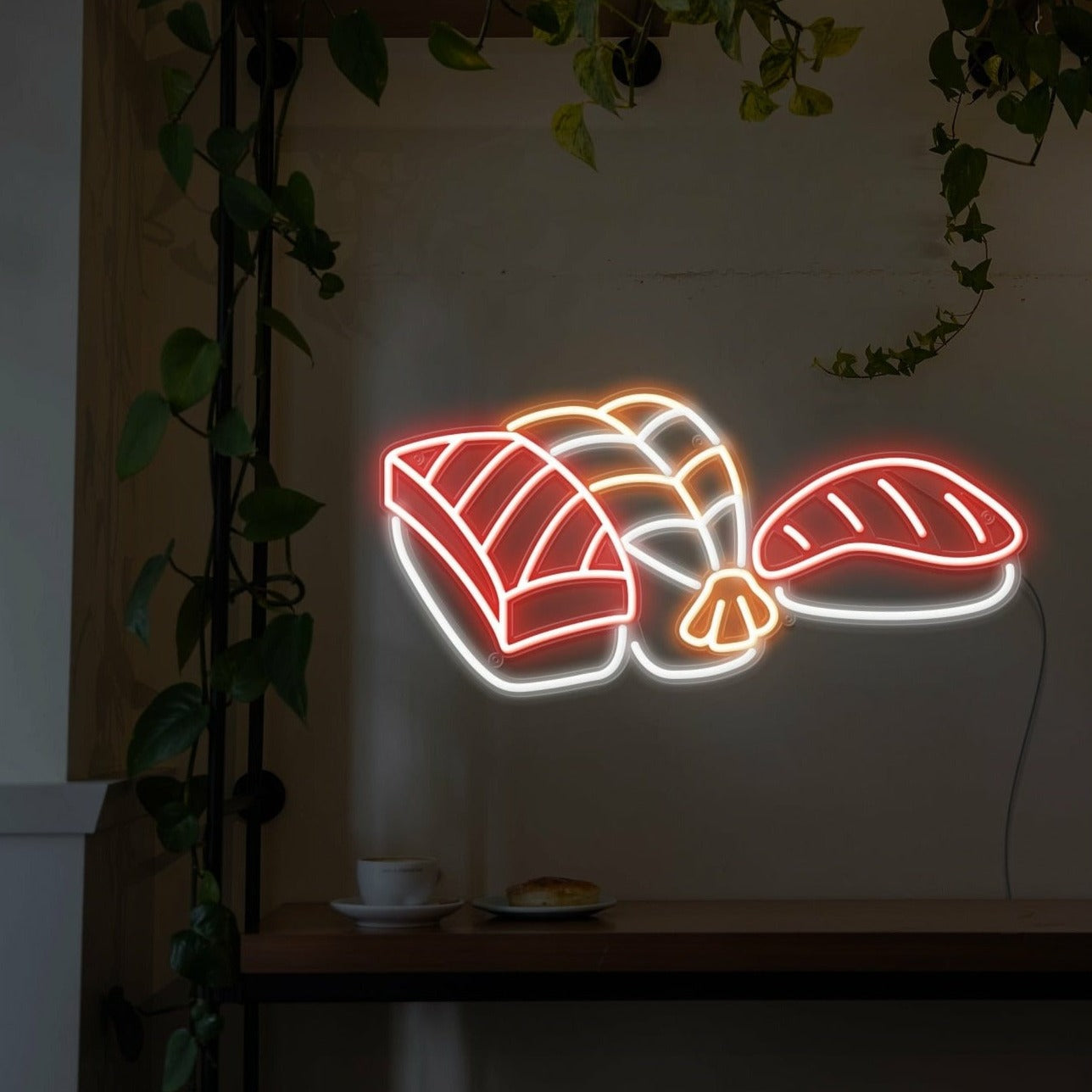 Delicious Sushi Néon Personnalisé | Enseigne LED Au Maroc – MyNeonClub