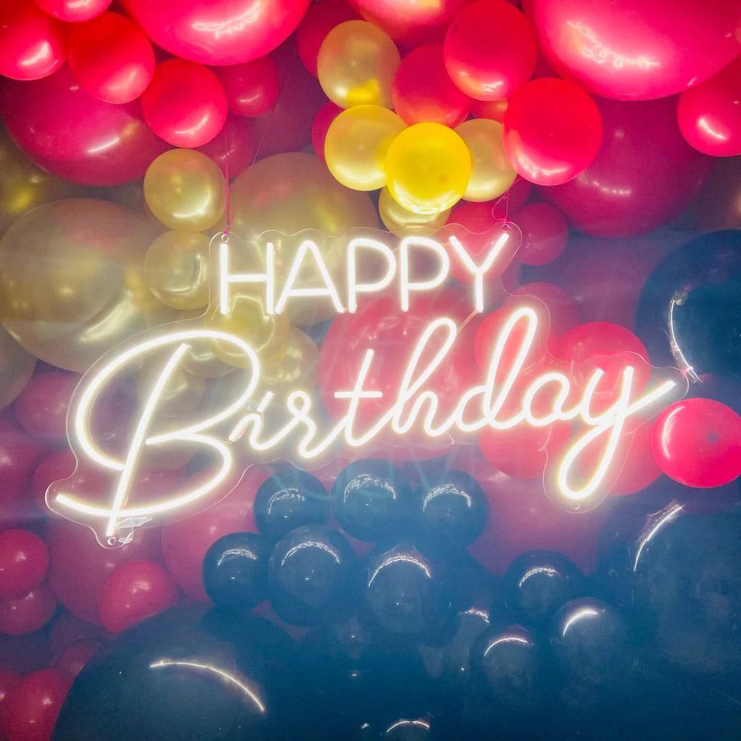 Happy birthday Néon Personnalisé | Enseigne LED Au Maroc – MyNeonClub