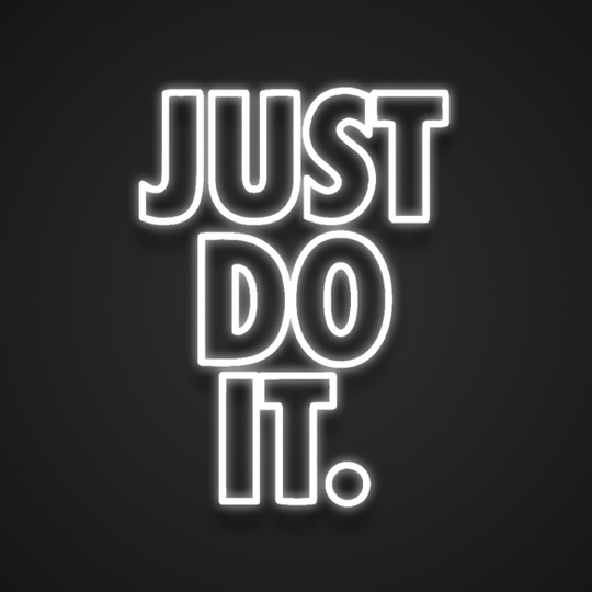 Just Do It Néon Personnalisé | Enseigne LED Au Maroc – MyNeonClub