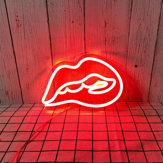 Lips bite Néon Personnalisé | Enseigne LED Au Maroc – MyNeonClub