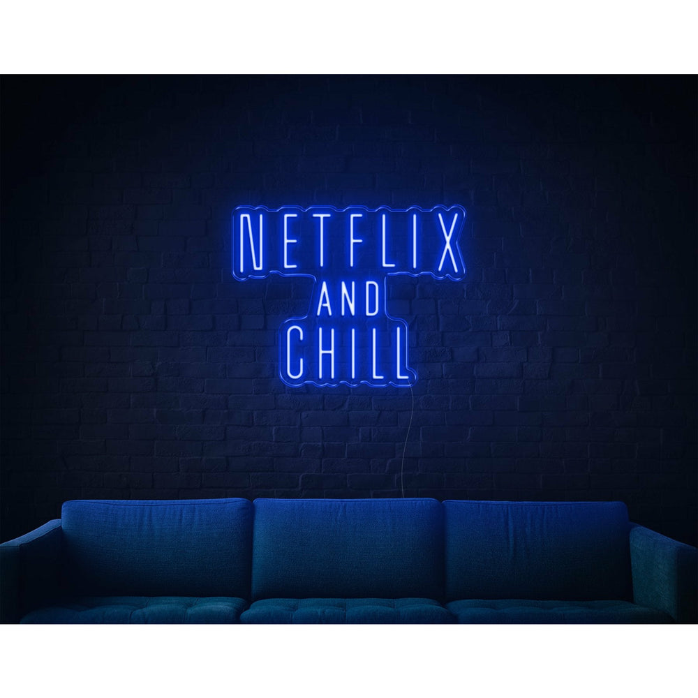 NETFLIX AND CHILL Néon Personnalisé | Enseigne LED Au Maroc – MyNeonClub
