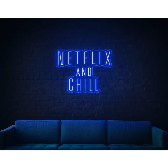 NETFLIX AND CHILL Néon Personnalisé | Enseigne LED Au Maroc – MyNeonClub