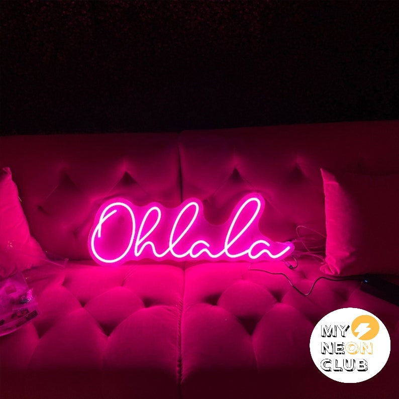 OHLALA Néon Personnalisé | Enseigne LED Au Maroc – MyNeonClub
