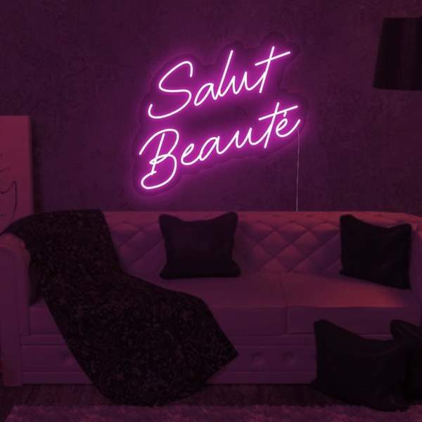 Salut Beauté Néon Personnalisé | Enseigne LED Au Maroc – MyNeonClub