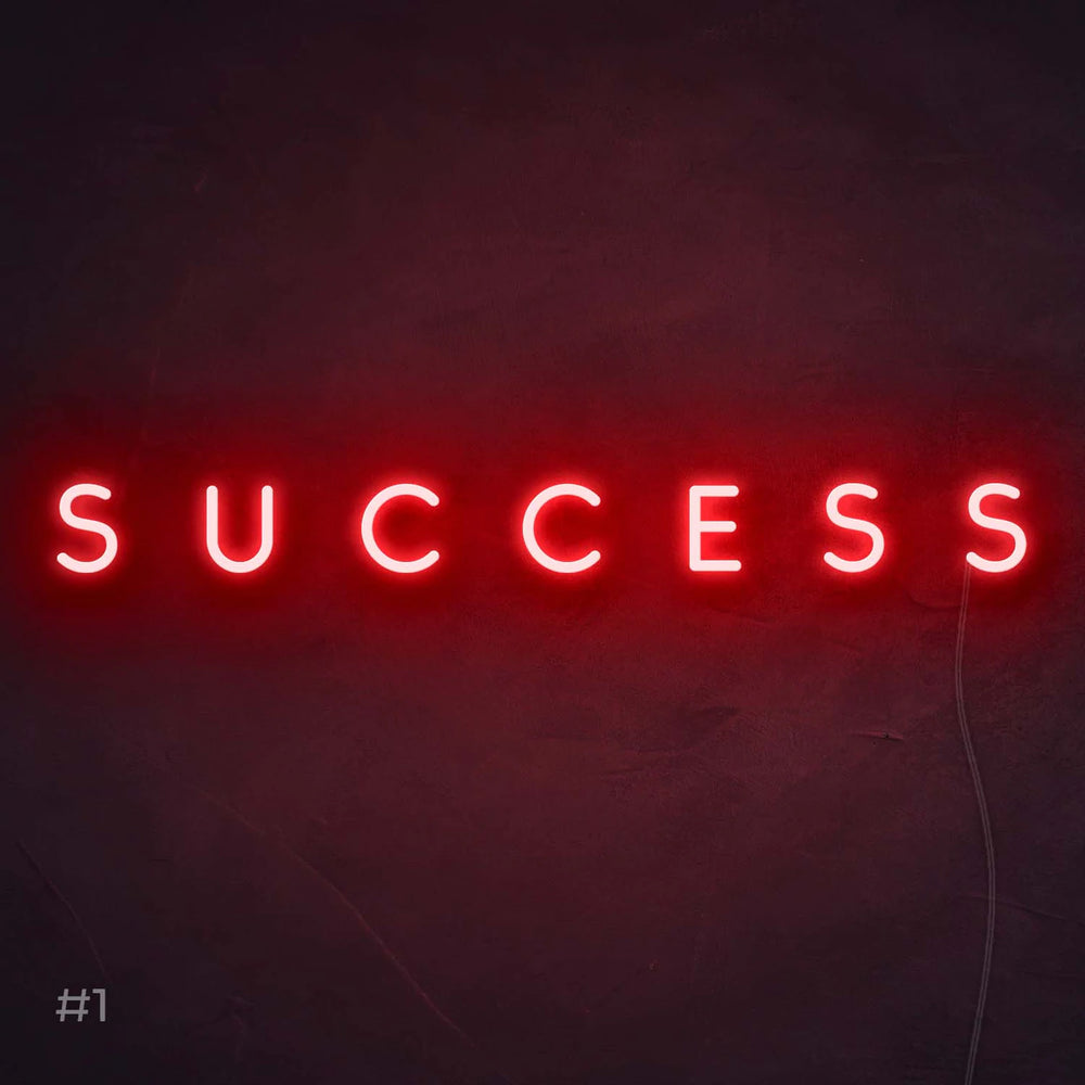 Success Néon Personnalisé | Enseigne LED Au Maroc – MyNeonClub