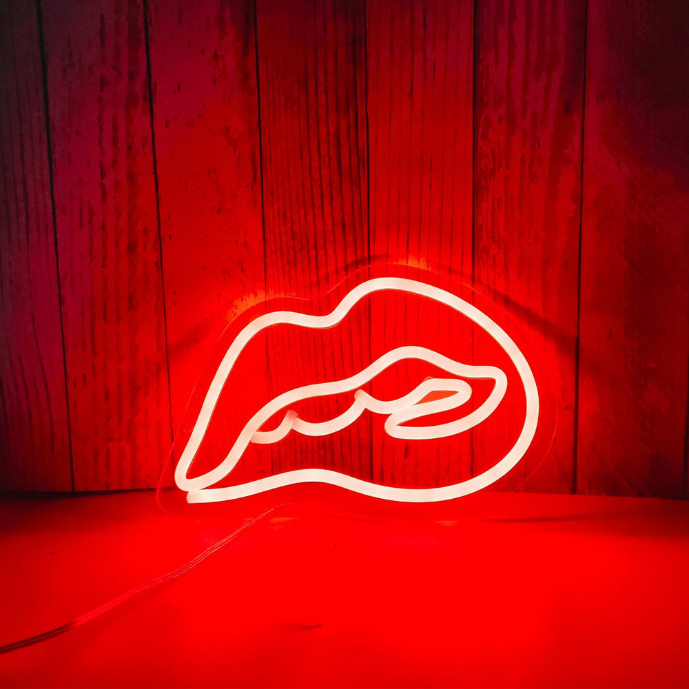 Lips bite Néon Personnalisé | Enseigne LED Au Maroc – MyNeonClub