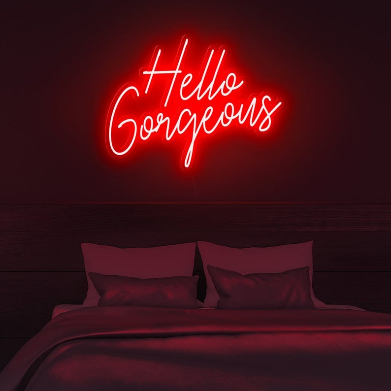 Hello Gorgeous Néon Personnalisé | Enseigne LED Au Maroc – MyNeonClub