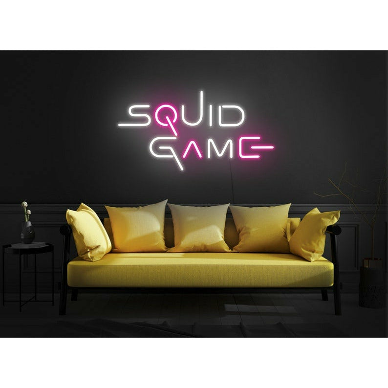 SQUID GAME Néon Personnalisé | Enseigne LED Au Maroc – MyNeonClub