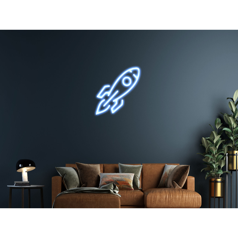Rocket Ship Neon Light Néon Personnalisé | Enseigne LED Au Maroc – MyNeonClub