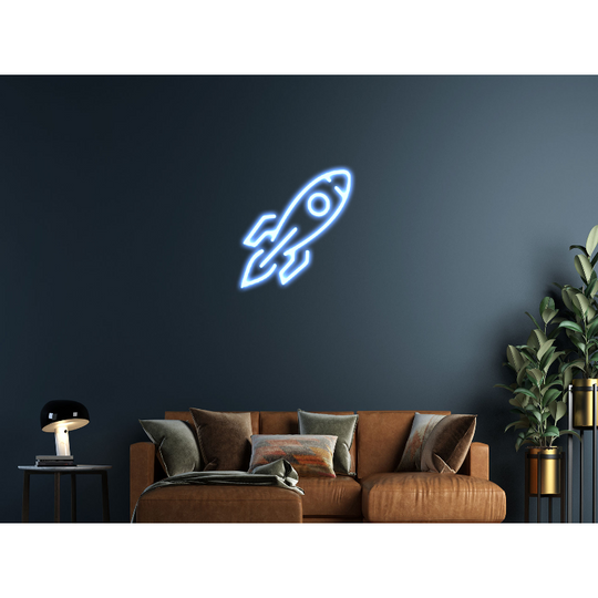 Rocket Ship Neon Light Néon Personnalisé | Enseigne LED Au Maroc – MyNeonClub