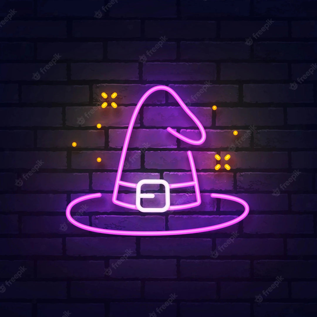 Witch hat Néon Personnalisé | Enseigne LED Au Maroc – MyNeonClub