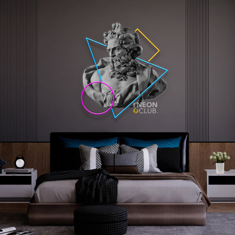 Neptune Neon Pop Art Néon Personnalisé | Enseigne LED Au Maroc – MyNeonClub