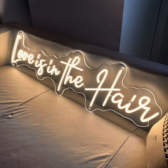 Love is in the hair neon Enseigne LED Au Maroc – MyNeonClub