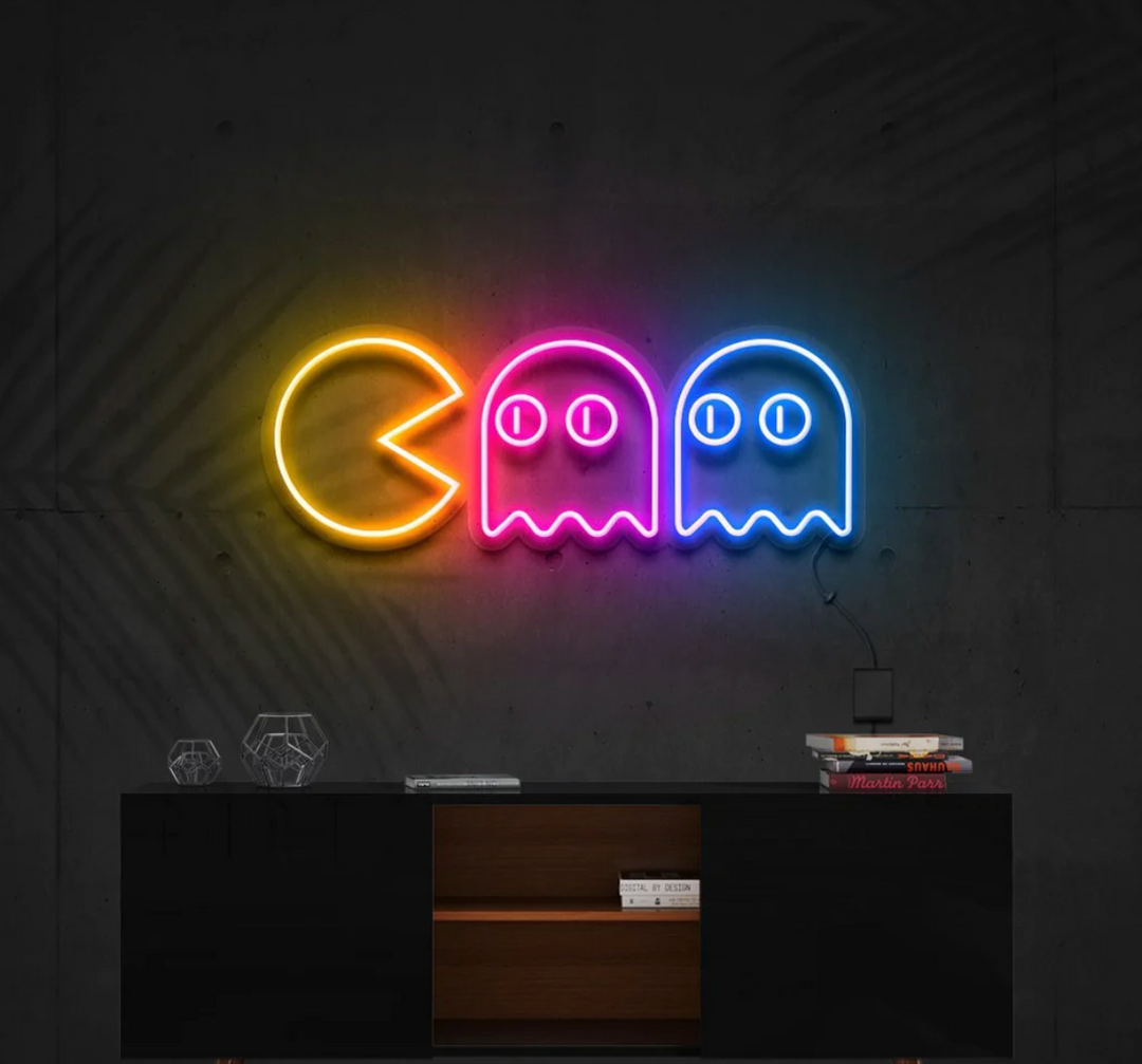PACMAN Néon Personnalisé | Enseigne LED Au Maroc – MyNeonClub