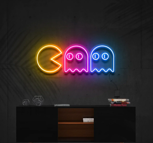 PACMAN Néon Personnalisé | Enseigne LED Au Maroc – MyNeonClub