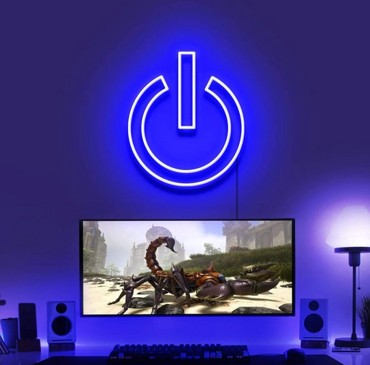 POWER BUTTON / SWITCH ON OFF Néon Personnalisé | Enseigne LED Au Maroc – MyNeonClub