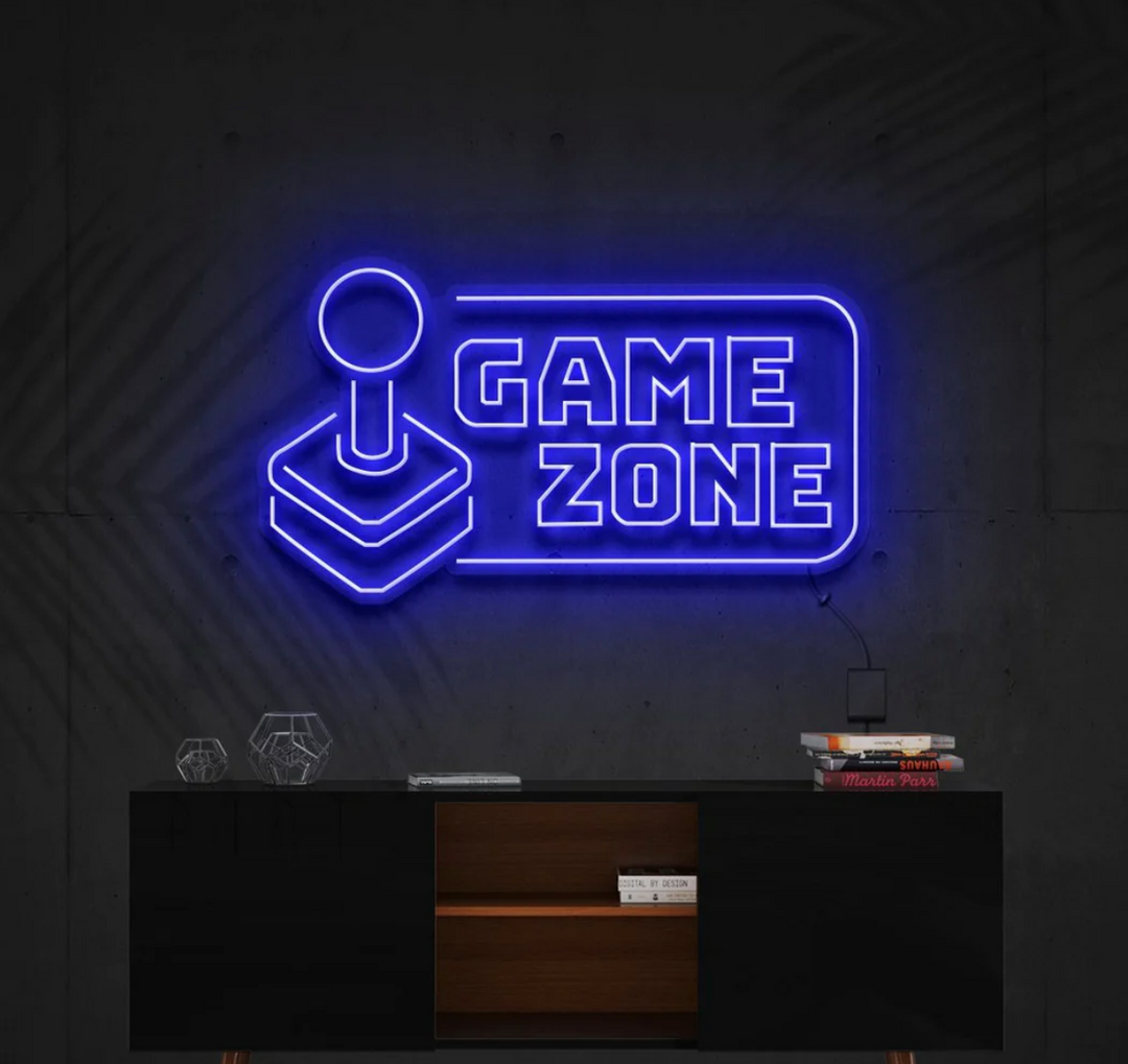 Game Zone Néon Personnalisé | Enseigne LED Au Maroc – MyNeonClub
