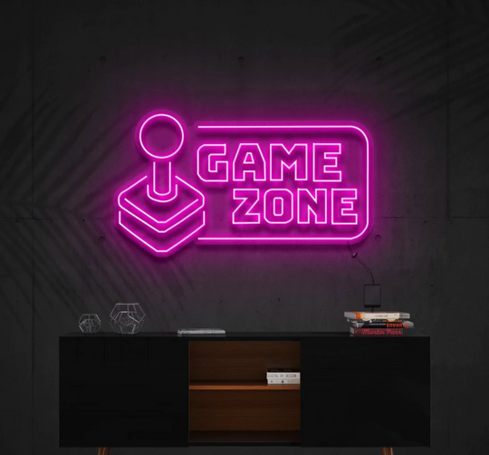 Game Zone Néon Personnalisé | Enseigne LED Au Maroc – MyNeonClub