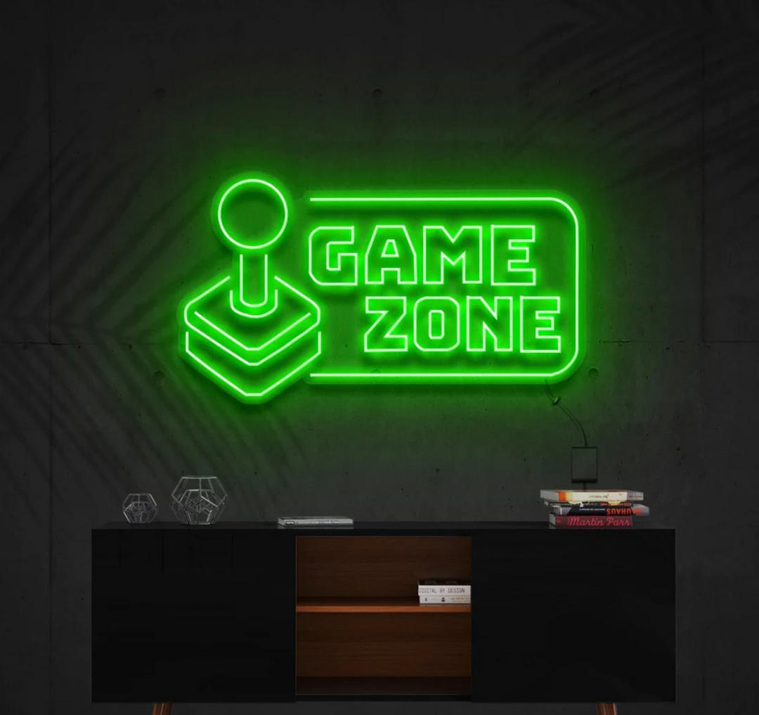 Game Zone Néon Personnalisé | Enseigne LED Au Maroc – MyNeonClub