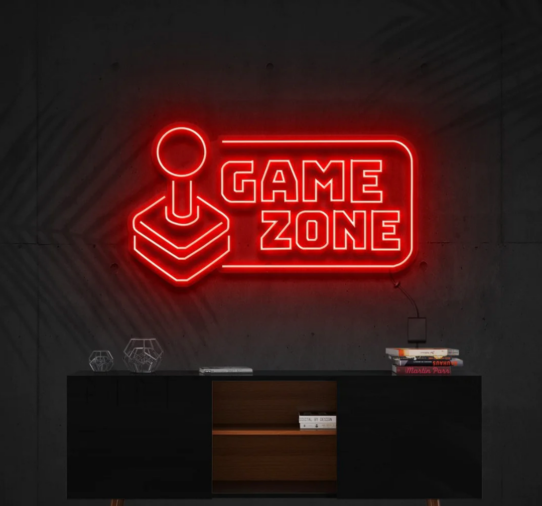 Game Zone Néon Personnalisé | Enseigne LED Au Maroc – MyNeonClub