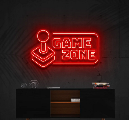 Game Zone Néon Personnalisé | Enseigne LED Au Maroc – MyNeonClub