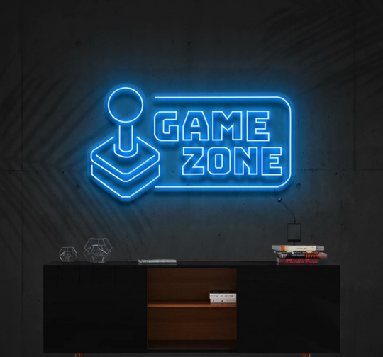 Game Zone Néon Personnalisé | Enseigne LED Au Maroc – MyNeonClub