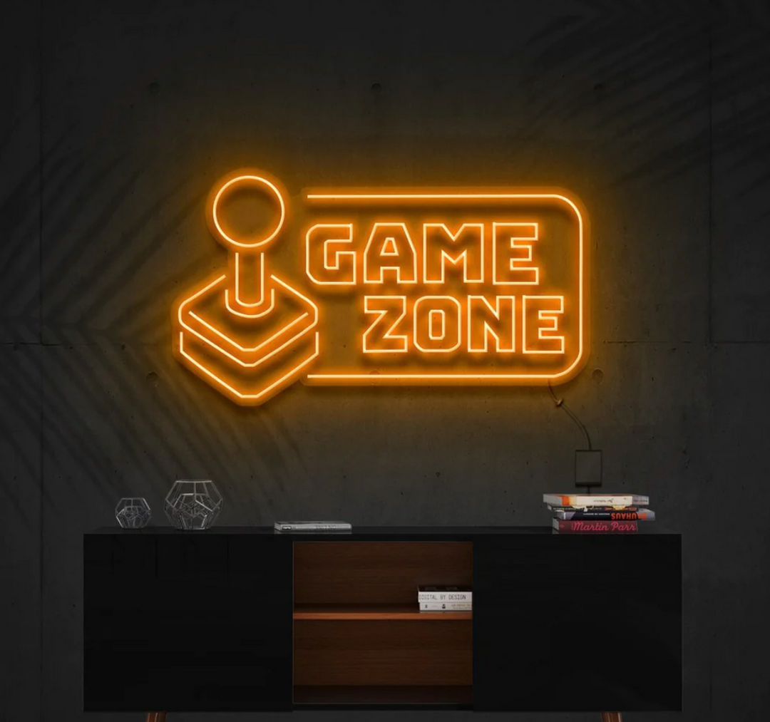 Game Zone Néon Personnalisé | Enseigne LED Au Maroc – MyNeonClub