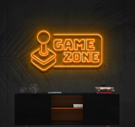 Game Zone Néon Personnalisé | Enseigne LED Au Maroc – MyNeonClub