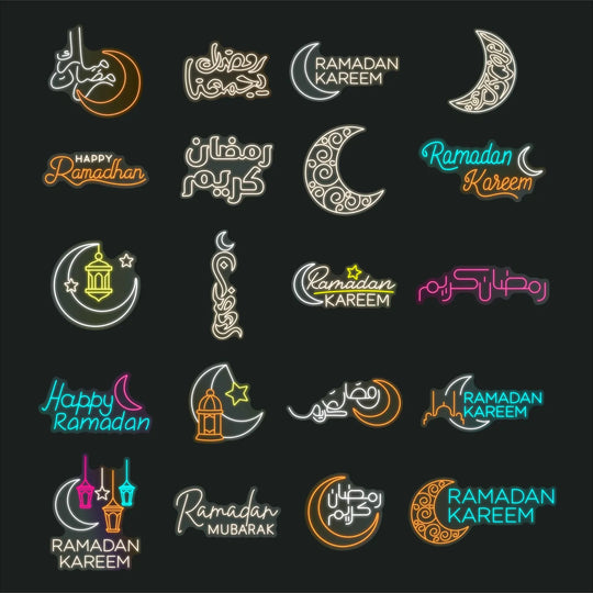 Enseigne Néon LED Ramadan Kareem 70 cm – Édition Spéciale | MYNEONCLUB Maroc