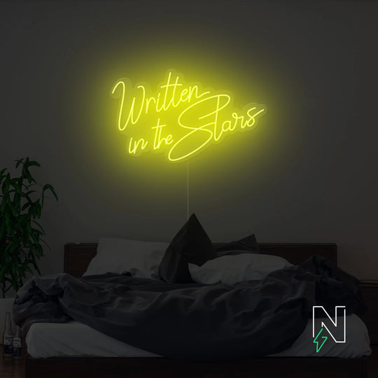 Written In The Stars Néon Personnalisé | Enseigne LED Au Maroc – MyNeonClub