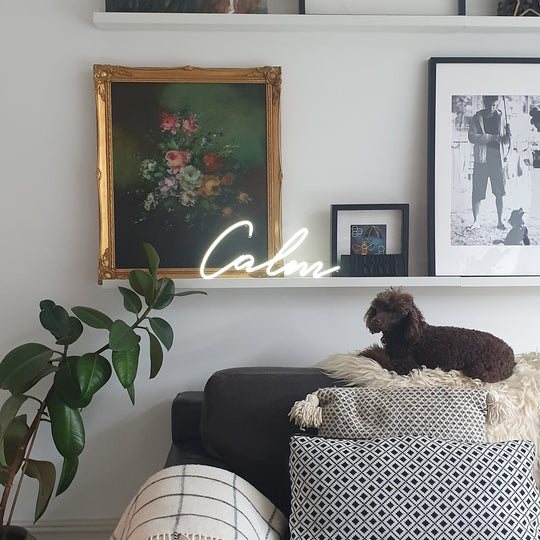 CALM Néon Personnalisé | Enseigne LED Au Maroc – MyNeonClub