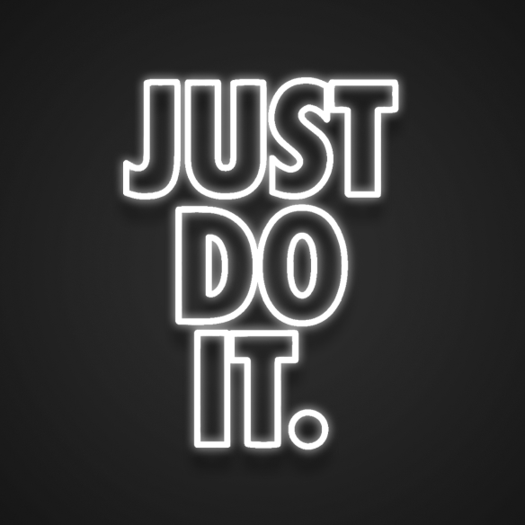 Just Do It Néon Personnalisé | Enseigne LED Au Maroc – MyNeonClub