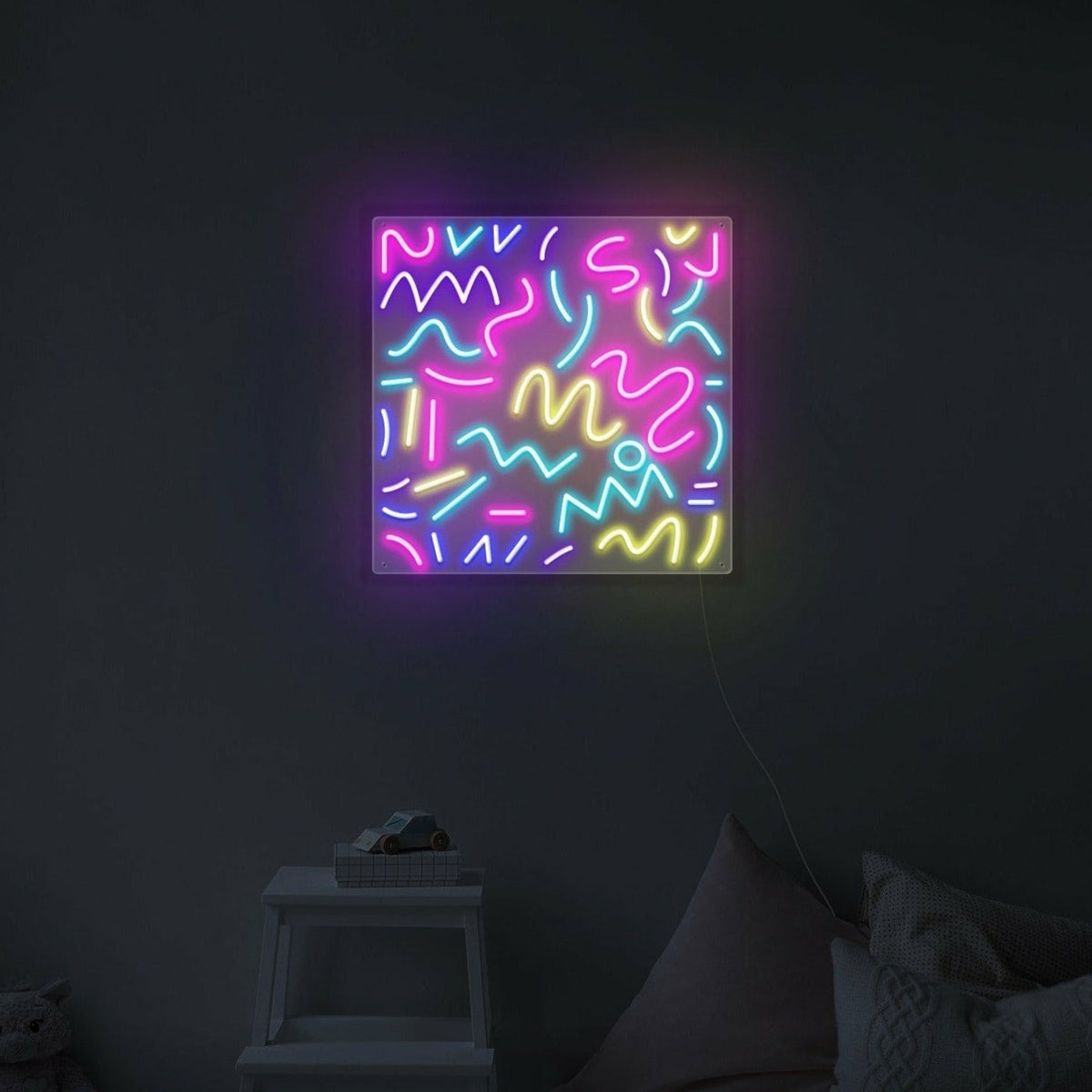 Rainbow Sprinkles Néon Personnalisé | Enseigne LED Au Maroc – MyNeonClub
