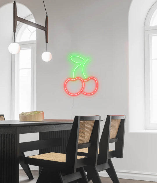 Cerise Néon Personnalisé | Enseigne LED Au Maroc – MyNeonClub